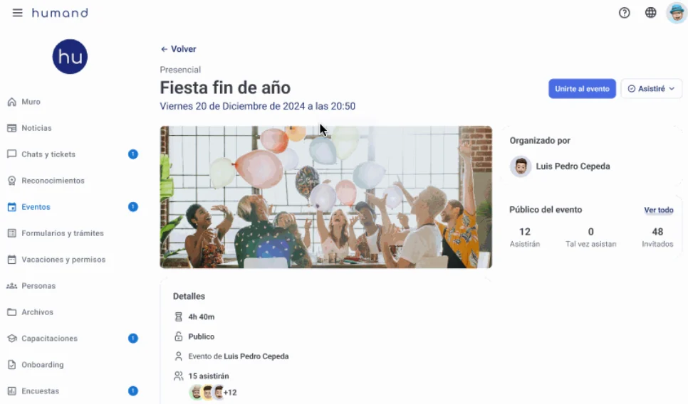 Módulo Eventos